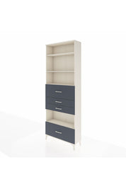 Arges Dolap 4 Raflı 4 Çekmeceli 88x30x243 Aytaşı-Antrasit