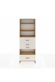Arges Dolap 4 Raflı 4 Çekmeceli 88x30x243 Çam-Aytaşı