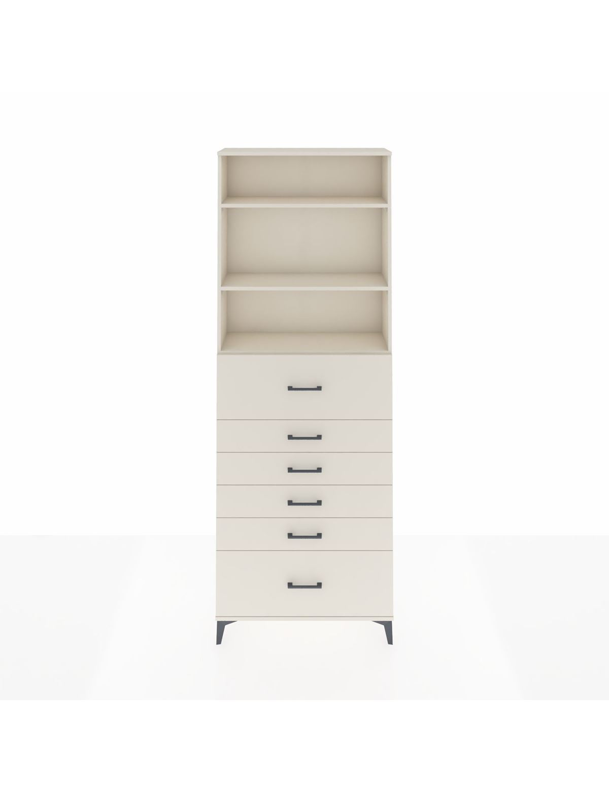 Arges Dolap 3 Raflı 6 Çekmeceli 88x30x243 Aytaşı-Aytaşı