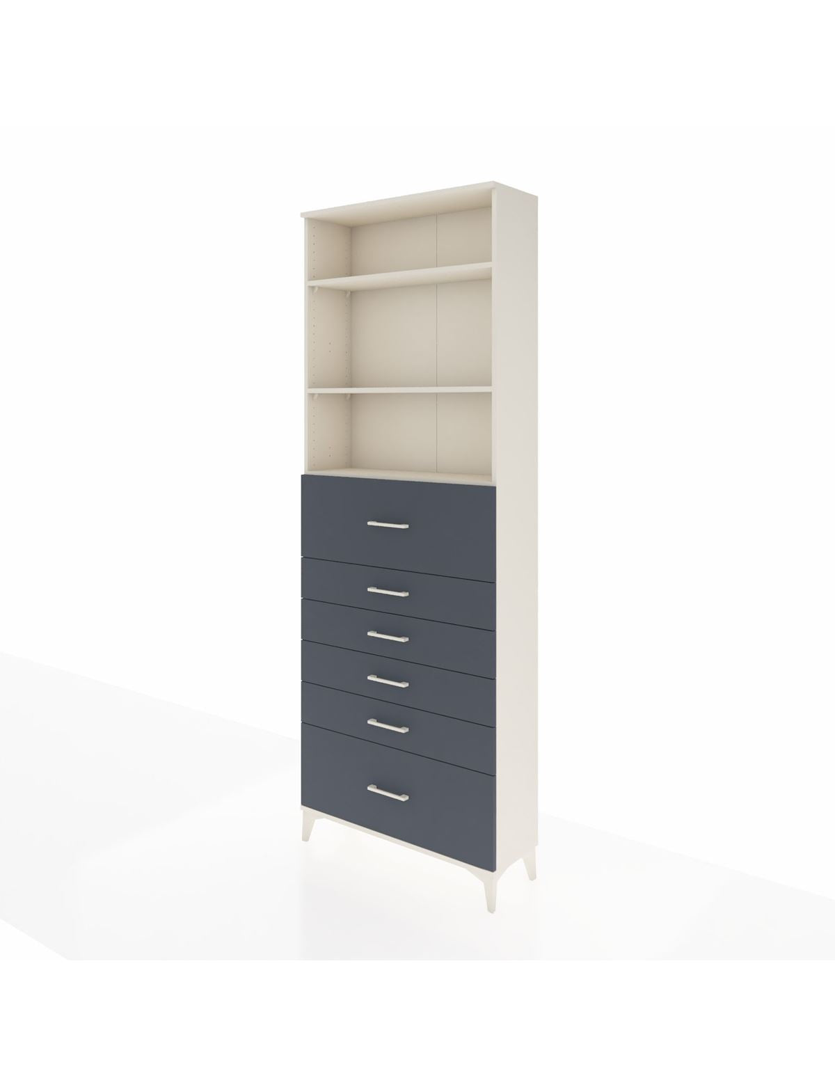 Arges Dolap 3 Raflı 6 Çekmeceli 88x30x243 - S33M184V2A