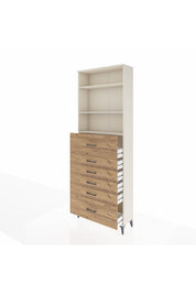 Arges Dolap 3 Raflı 6 Çekmeceli 88x30x243 Aytaşı-Çam