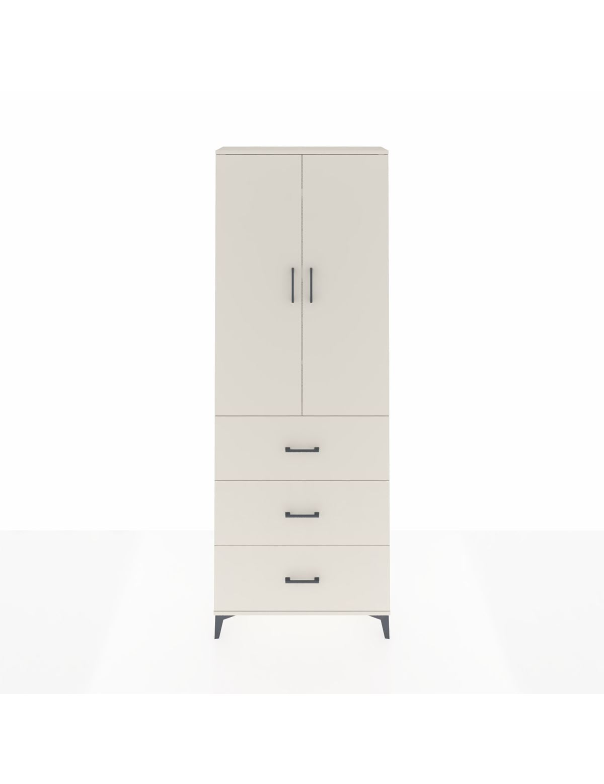 Arges Dolap 4 Raflı 3 Çekmeceli 2 Kapaklı 88x30x243 Aytaşı-Aytaşı