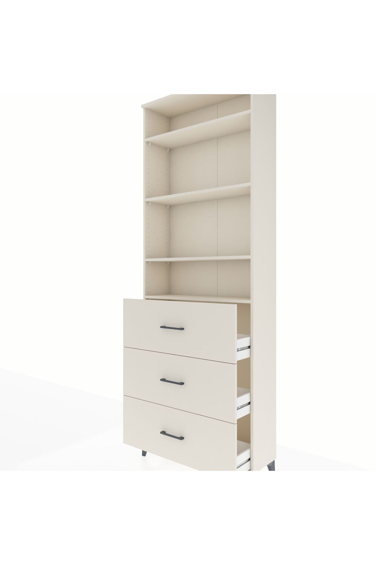 Arges Dolap 4 Raflı 3 Çekmeceli 88x30x243 Aytaşı-Aytaşı