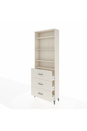 Arges Dolap 4 Raflı 3 Çekmeceli 88x30x243 Aytaşı-Aytaşı