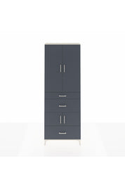 Arges Dolap 4 Raflı 3 Çekmeceli 4 Kapaklı 88x30x243 Aytaşı-Antrasit