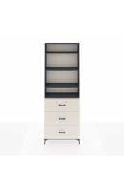 Arges Dolap 4 Raflı 3 Çekmeceli 88x30x243 Antrasit-Aytaşı