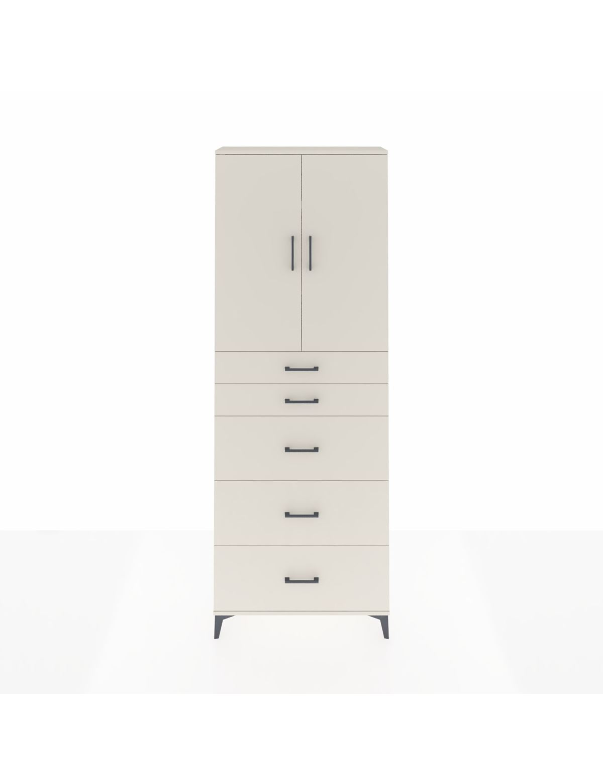 Arges Dolap 3 Raflı 5 Çekmeceli 2 Kapaklı 88x30x243 Aytaşı-Aytaşı