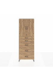 Arges Dolap 3 Raflı 5 Çekmeceli 2 Kapaklı 88x30x243 Aytaşı-Çam