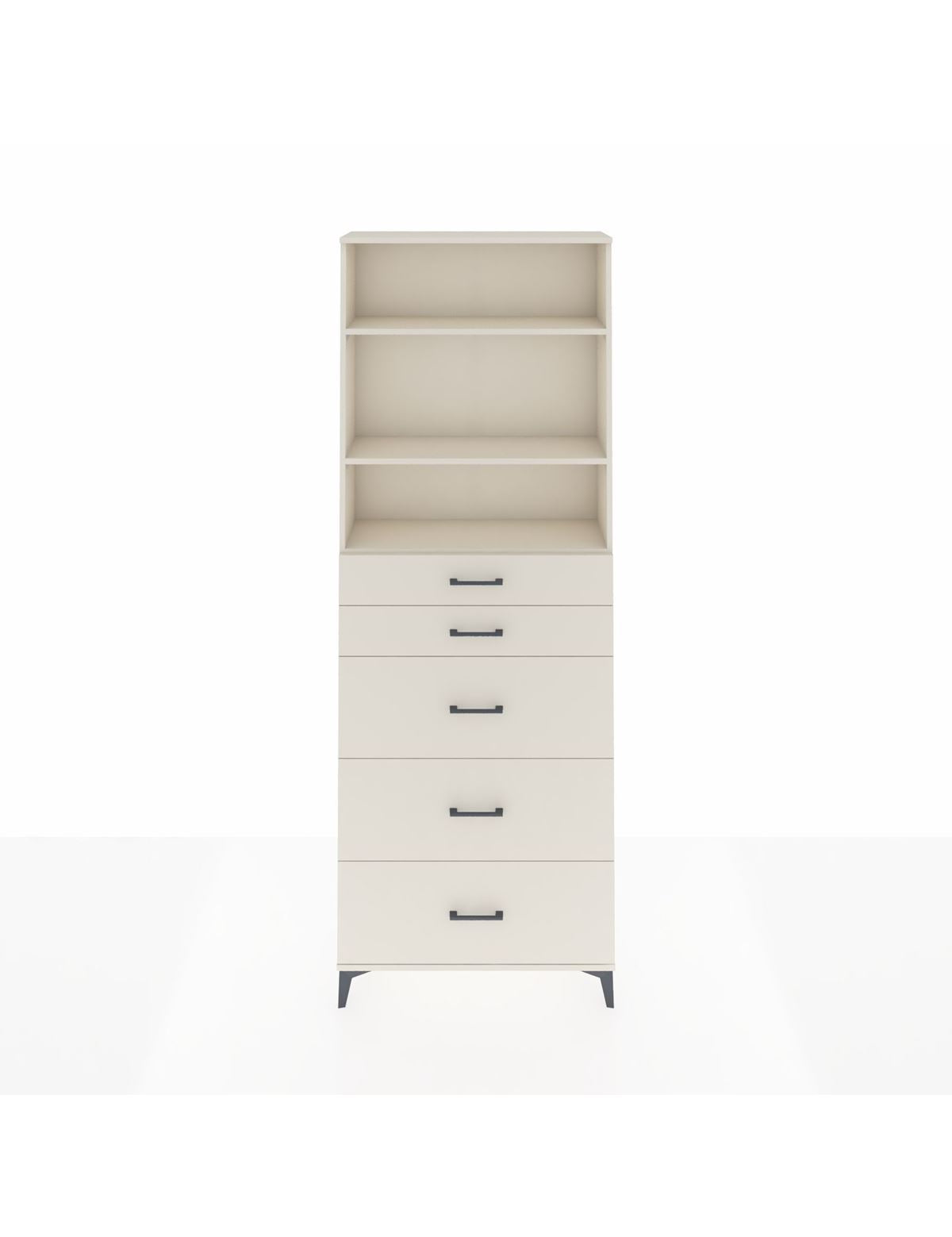 Arges Dolap 3 Raflı 5 Çekmeceli 88x30x243 Aytaşı-Aytaşı