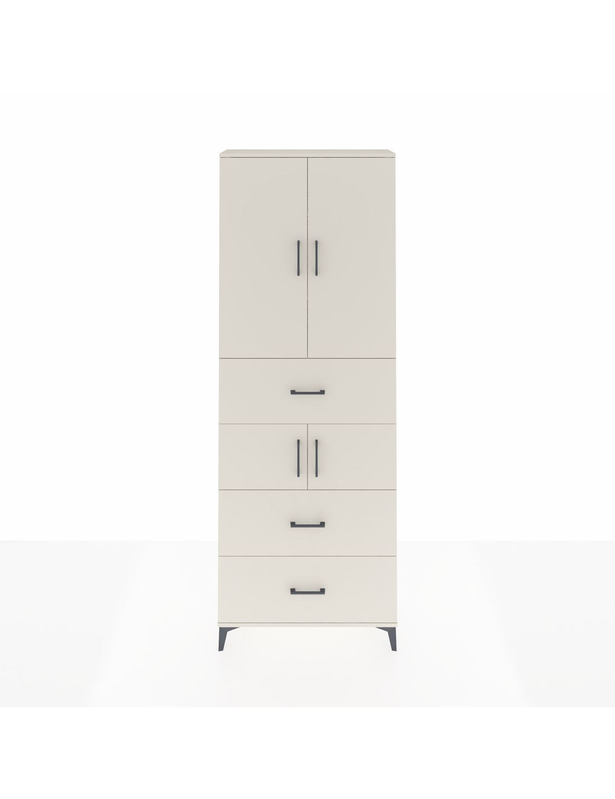 Arges Dolap 4 Raflı 3 Çekmeceli 4 Kapaklı 88x30x243 Aytaşı-Aytaşı