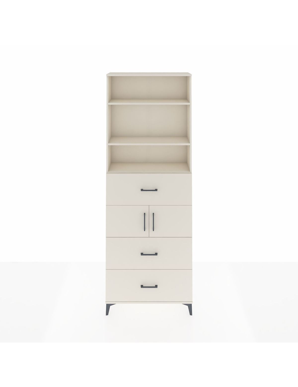 Arges Dolap 4 Raflı 3 Çekmeceli 2 Kapaklı 88x30x243 Aytaşı-Aytaşı