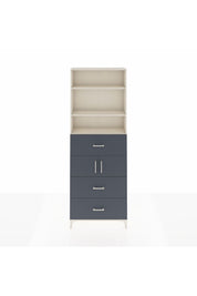 Arges Dolap 4 Raflı 3 Çekmeceli 2 Kapaklı 88x30x243 - S33M190V2A