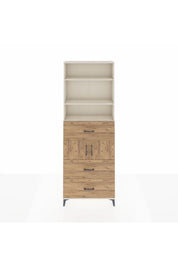 Arges Dolap 4 Raflı 3 Çekmeceli 2 Kapaklı 88x30x243 - S33M190V3A