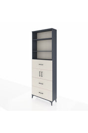 Arges Dolap 4 Raflı 3 Çekmeceli 2 Kapaklı 88x30x243 - S33M190V4A