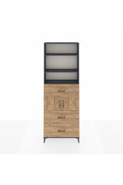 Arges Dolap 4 Raflı 3 Çekmeceli 2 Kapaklı 88x30x243 - S33M190V6A