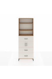 Arges Dolap 4 Raflı 3 Çekmeceli 2 Kapaklı 88x30x243 Çam-Aytaşı