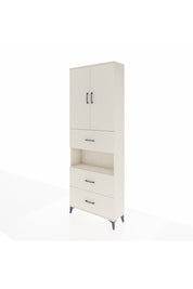 Arges Dolap 4 Raflı 3 Çekmeceli 2 Kapaklı 88x30x243 Aytaşı-Aytaşı