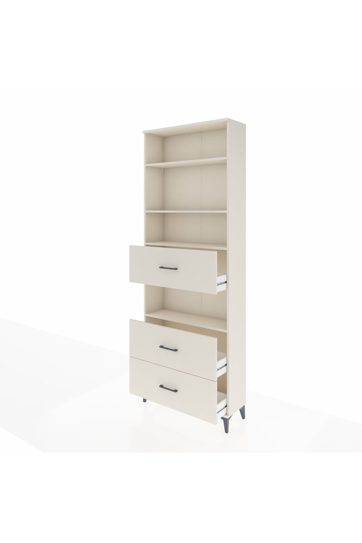 Arges Dolap 4 Raflı 3 Çekmeceli 88x30x243 Aytaşı-Aytaşı