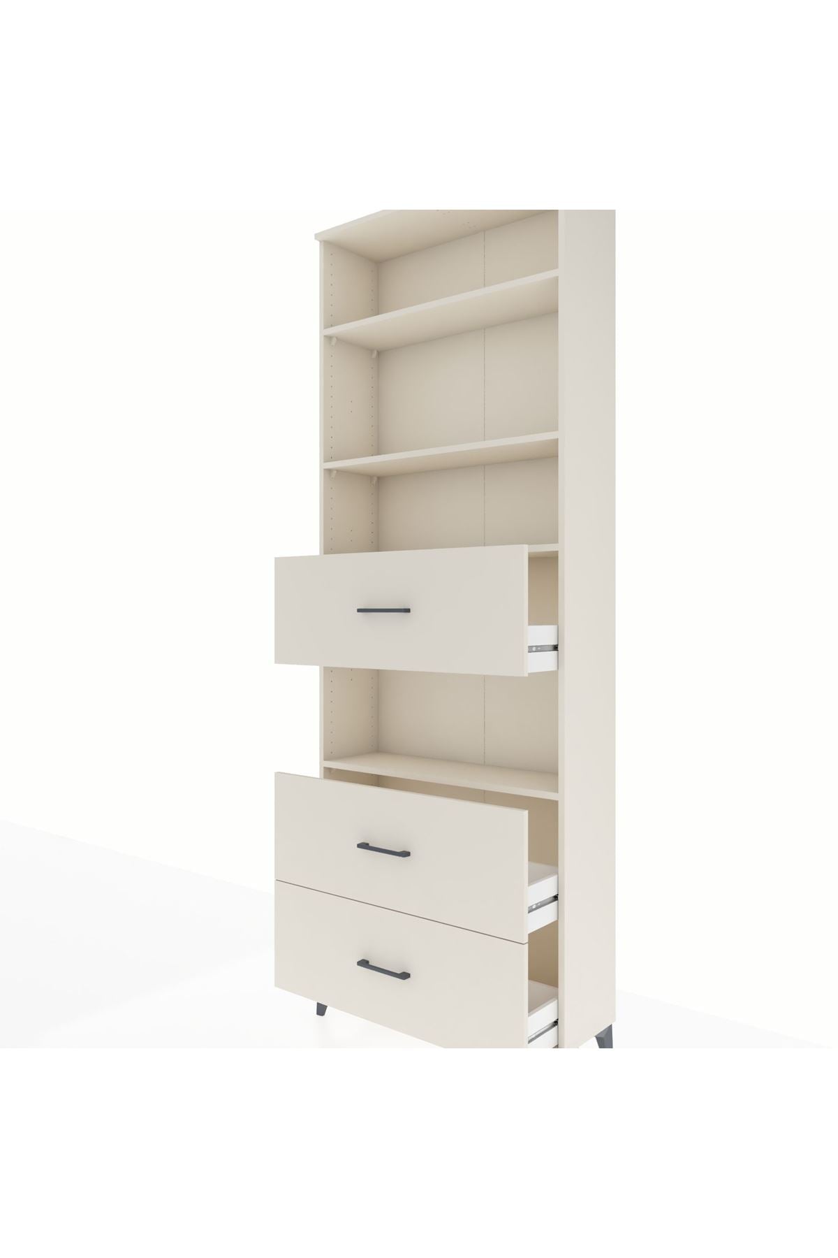 Arges Dolap 4 Raflı 3 Çekmeceli 88x30x243 Aytaşı-Aytaşı