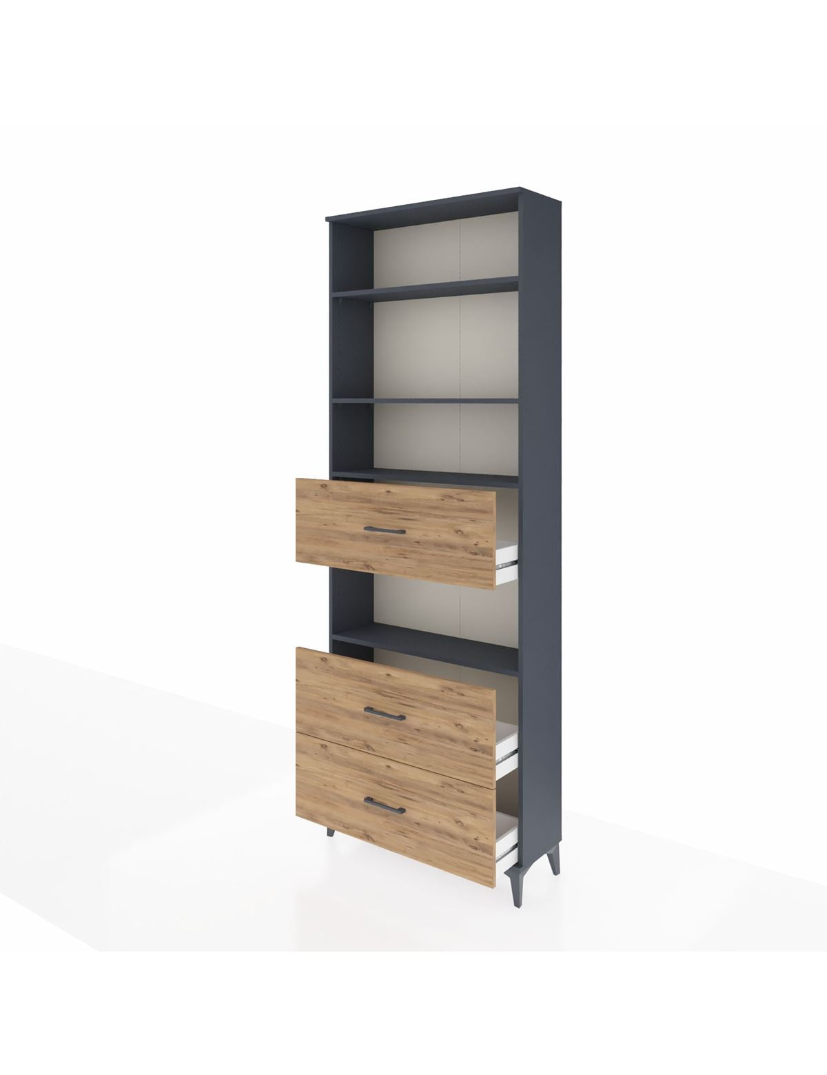 Arges Dolap 4 Raflı 3 Çekmeceli 88x30x243 - S33M192V6A