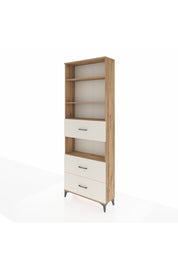 Arges Dolap 4 Raflı 3 Çekmeceli 88x30x243 Çam-Aytaşı