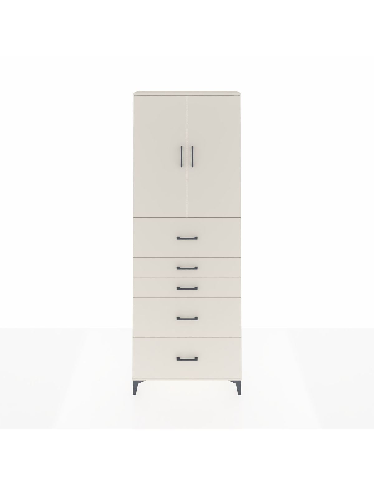 Arges Dolap 3 Raflı 5 Çekmeceli 2 Kapaklı 88x30x243 Aytaşı-Aytaşı