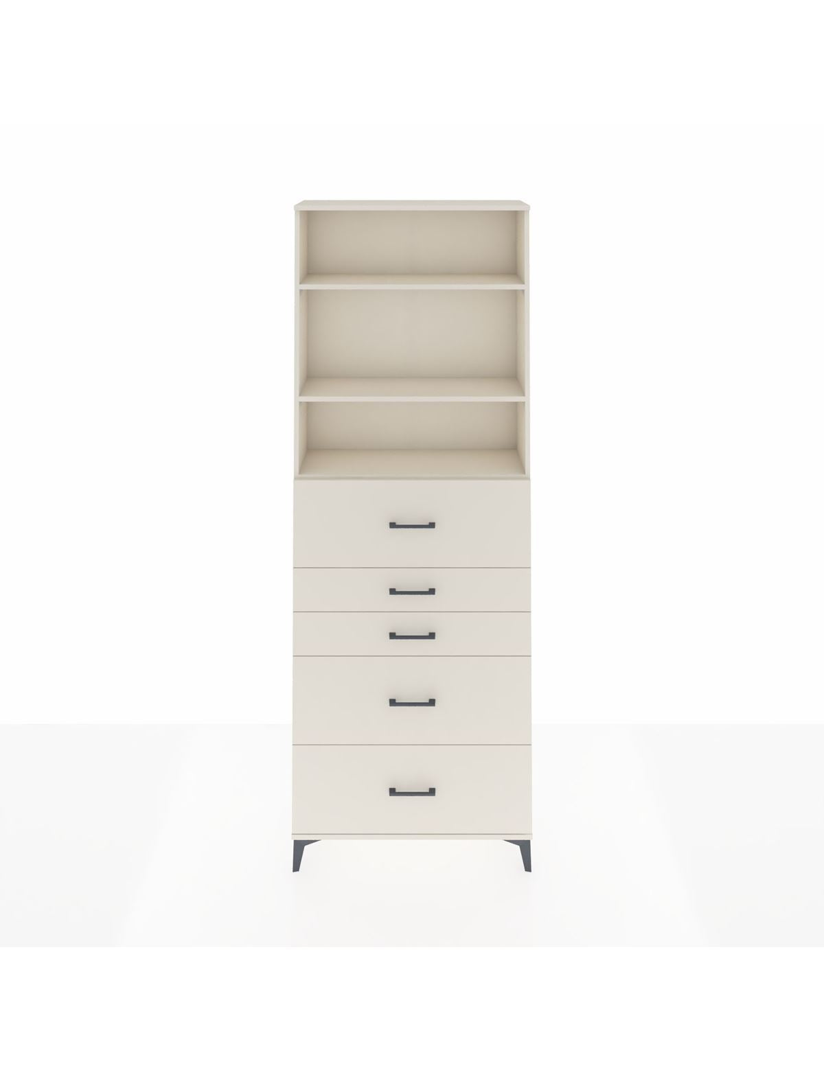 Arges Dolap 3 Raflı 5 Çekmeceli 88x30x243 Aytaşı-Aytaşı