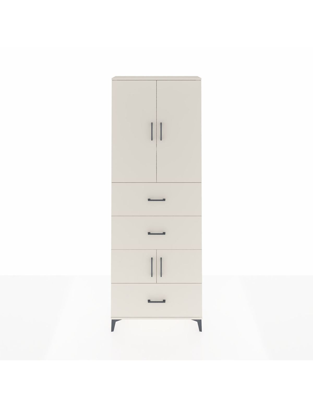 Arges Dolap 4 Raflı 3 Çekmeceli 4 Kapaklı 88x30x243 Aytaşı-Aytaşı