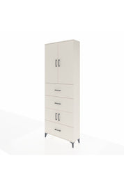 Arges Dolap 4 Raflı 3 Çekmeceli 4 Kapaklı 88x30x243 Aytaşı-Aytaşı