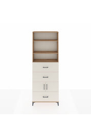Arges Dolap 4 Raflı 3 Çekmeceli 2 Kapaklı 88x30x243 Çam-Aytaşı
