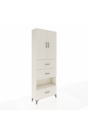 Arges Dolap 4 Raflı 3 Çekmeceli 2 Kapaklı 88x30x243 Aytaşı-Aytaşı