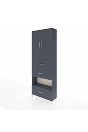 Arges Dolap 4 Raflı 3 Çekmeceli 2 Kapaklı 88x30x243 - S33M197V5A