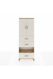 Arges Dolap 4 Raflı 3 Çekmeceli 2 Kapaklı 88x30x243 - S33M197V7A