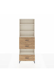 Arges Dolap 4 Raflı 3 Çekmeceli 88x30x243 Aytaşı-Çam