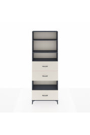 Arges Dolap 4 Raflı 3 Çekmeceli 88x30x243 Antrasit-Aytaşı