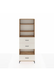 Arges Dolap 4 Raflı 3 Çekmeceli 88x30x243 Çam-Aytaşı