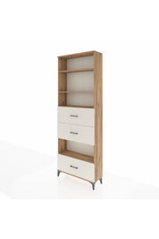 Arges Dolap 4 Raflı 3 Çekmeceli 88x30x243 Çam-Aytaşı