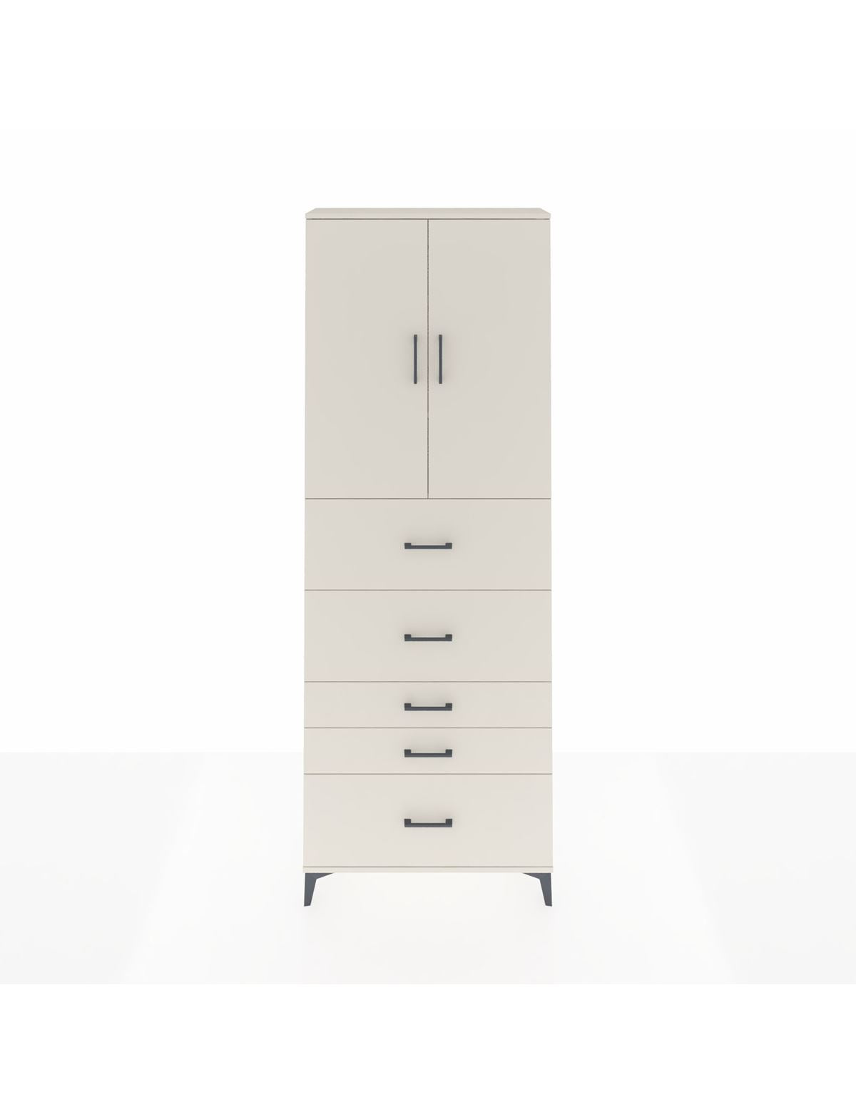 Arges Dolap 3 Raflı 5 Çekmeceli 2 Kapaklı 88x30x243 Aytaşı-Aytaşı