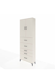 Arges Dolap 3 Raflı 5 Çekmeceli 2 Kapaklı 88x30x243 Aytaşı-Aytaşı