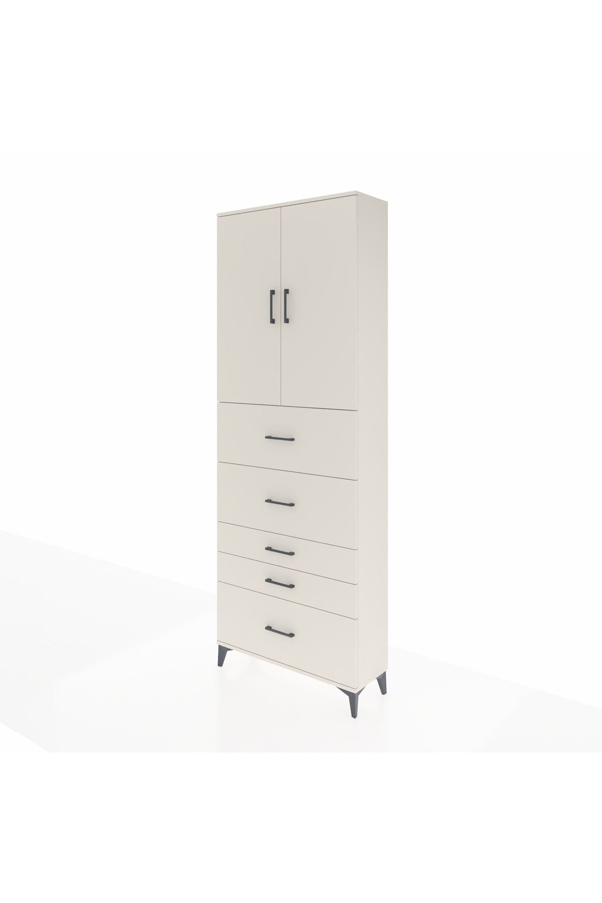 Arges Dolap 3 Raflı 5 Çekmeceli 2 Kapaklı 88x30x243 - S33M199V1A