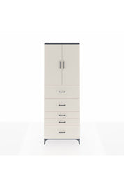 Arges Dolap 3 Raflı 5 Çekmeceli 2 Kapaklı 88x30x243 - S33M199V4A