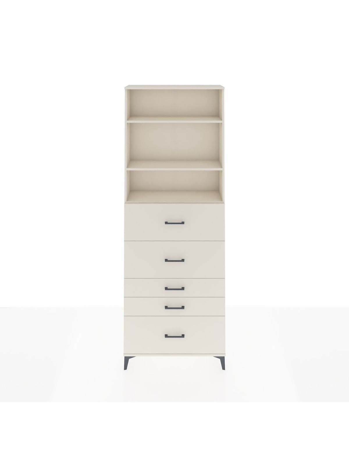 Arges Dolap 3 Raflı 5 Çekmeceli 88x30x243 Aytaşı-Aytaşı