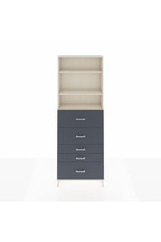 Arges Dolap 3 Raflı 5 Çekmeceli 88x30x243 Aytaşı-Antrasit