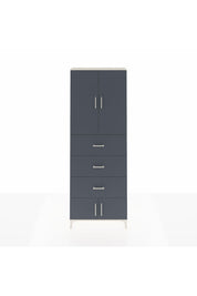 Arges Dolap 3 Raflı 3 Çekmeceli 4 Kapaklı 88x30x243 Aytaşı-Antrasit