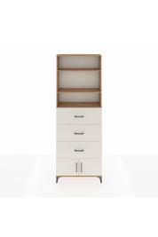 Arges Dolap 3 Raflı 3 Çekmeceli 2 Kapaklı 88x30x243 Çam-Aytaşı