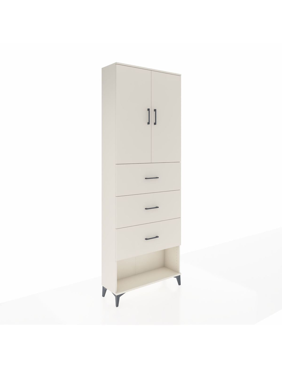 Arges Dolap 3 Raflı 3 Çekmeceli 2 Kapaklı 88x30x243 Aytaşı-Aytaşı