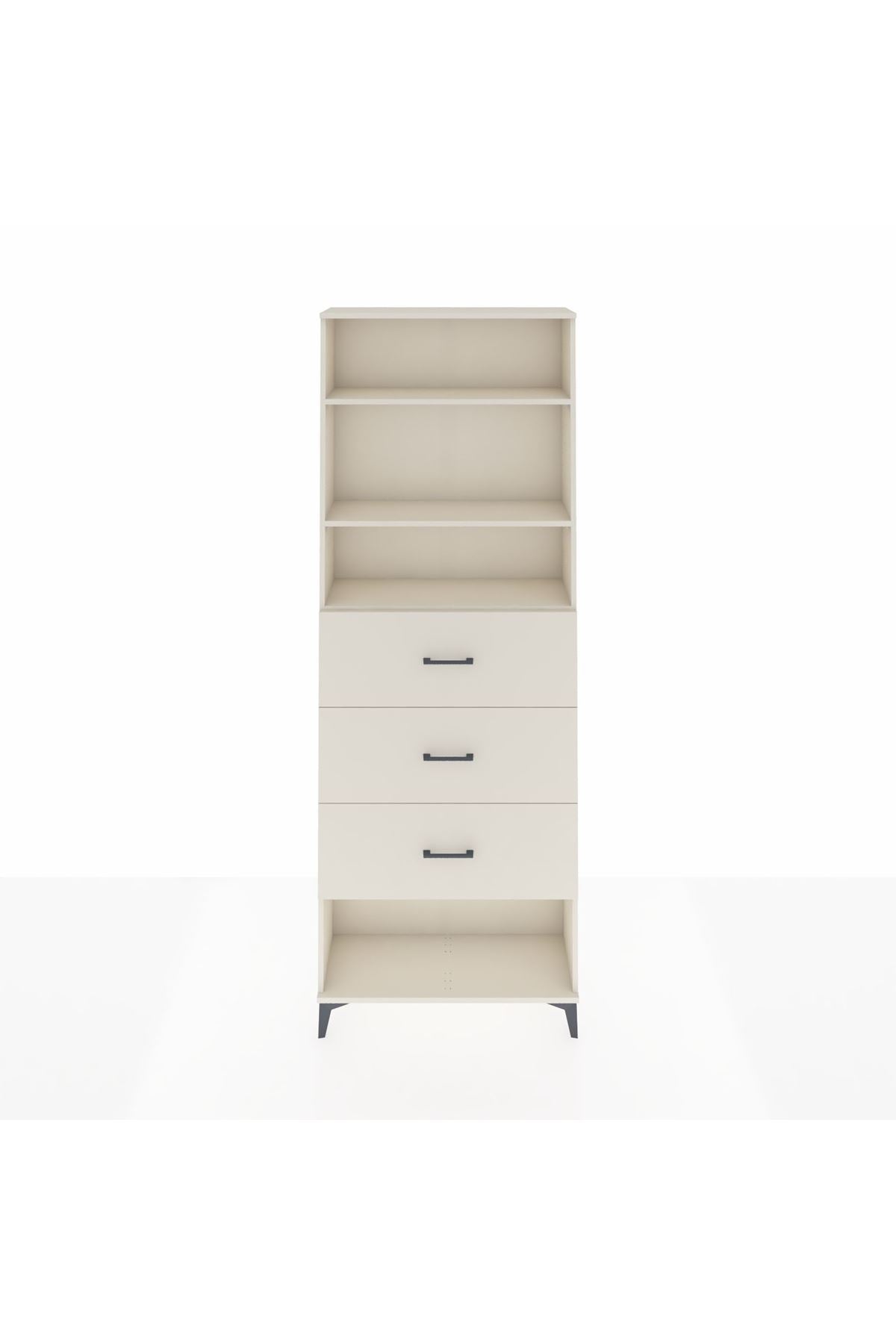 Arges Dolap 3 Raflı 3 Çekmeceli 88x30x243 Aytaşı-Aytaşı