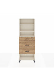 Arges Dolap 3 Raflı 3 Çekmeceli 88x30x243 Aytaşı-Çam