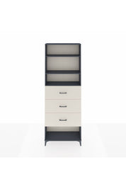 Arges Dolap 3 Raflı 3 Çekmeceli 88x30x243 Antrasit-Aytaşı