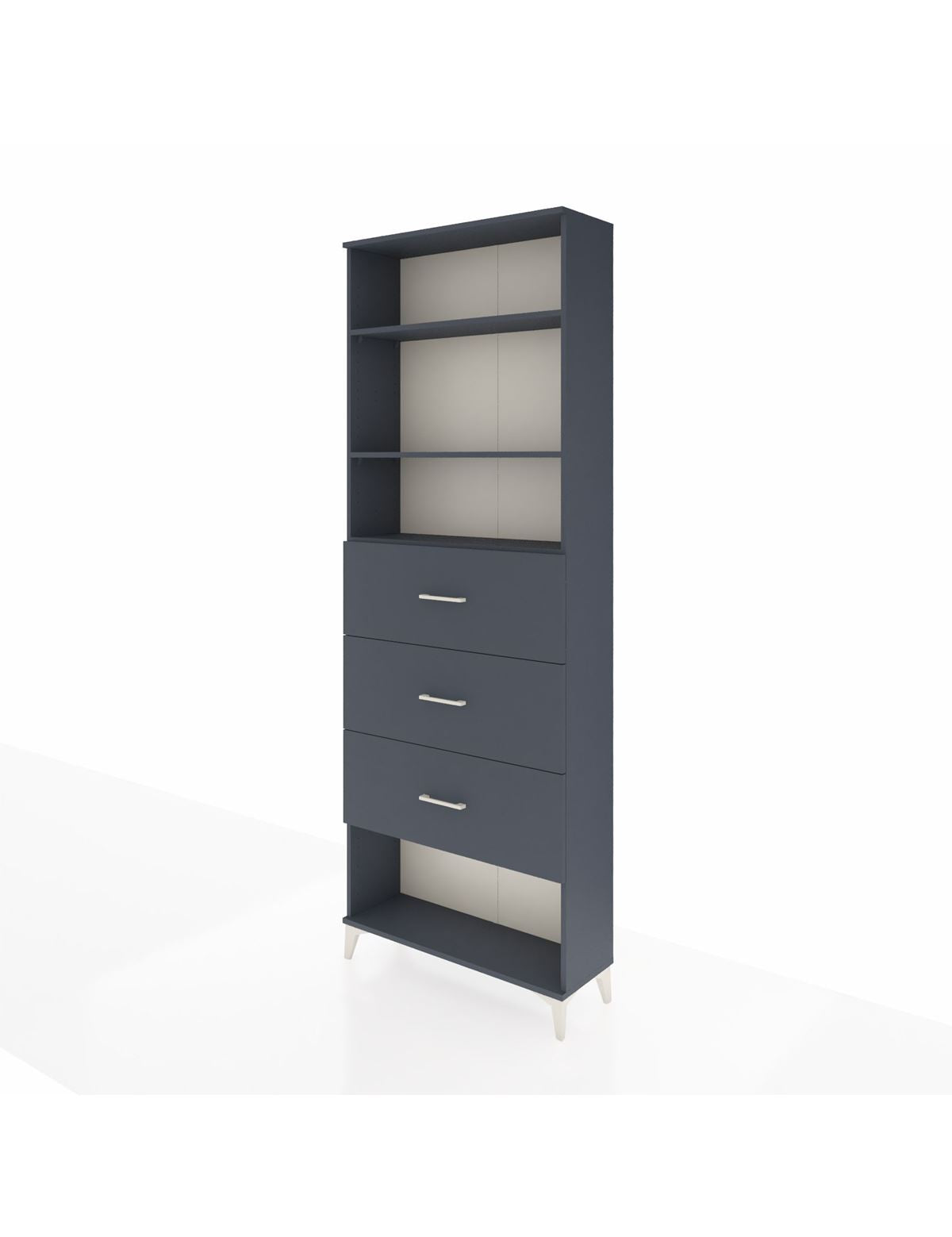 Arges Dolap 3 Raflı 3 Çekmeceli 88x30x243 - S33M204V5A